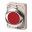 Pushbutton, RMQ-Titan, Flat, momentary, red, Blank, Metal bezel thumbnail 1