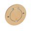 FLOOR ROUND RECEPTACLE GOLDEN BRUSHED thumbnail 2