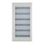 Complete surface-mounted flat distribution board with window, white, 24 SU per row, 6 rows, type C thumbnail 6