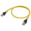 Ethernet patch cable, F/UTP, Cat.6A, LSZH (Yellow), 10 m thumbnail 1