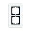 1722-811 Cover Frame carat® white glass thumbnail 2