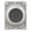 Pushbutton, RMQ-Titan, Flat, momentary, black, Blank, Metal bezel thumbnail 3