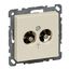 Potential equalisation socket-outlet insert, white, glossy, System M thumbnail 3