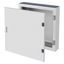 CVX DISTRIBUTION BOARD 160E - SURFACE-MOUNTING - 600x600x170 - IP55 - WITH SOLID SHEET METAL DOOR - 2 LOCKS - WITH EXTRACTABLE FRAME - GREY RAL7035 thumbnail 1