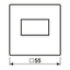 Centre plate f. USB charger A1569USBSW thumbnail 3