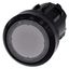 Indicator light in illuminated pushbutton design, 22 mm, round, plastic, clear, 3SU1001-0AD70-0AA0-Z Y12 thumbnail 2