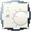 UP room controller, RAL1013 matt 55x55, 5-30C, AC 230V, 1NC, 10 A, temperature reduction approx. 4K, switch on/off, display controller "on" thumbnail 2