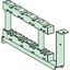 Horizontal busbar support for compartimentalised - D400 mm thumbnail 1