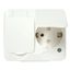 Artic - 2 SO - hinged cover - 16 A - 250 V - polar white thumbnail 4