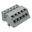 1-conductor female connector, angled CAGE CLAMP® 2.5 mm² gray thumbnail 1