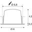 NUMINOS S DL 8,6W 690lm 2700K 55ø 250mA LED white/chrom thumbnail 2