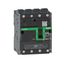 Circuit breaker, ComPacT NSXm 160E, 16kA/415VAC, 4 poles 4D (neutral fully protected), TMD trip unit 160A, EverLink lugs thumbnail 3