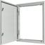 3-component flush-mounting door frame with door, open air, double-bit lock, IP43, HxW=460x400mm thumbnail 2