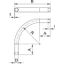 SBNM25 FT Conduit threaded bend with threaded coupler M25x1,5 thumbnail 2