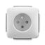 5583A-C02357 C Double socket outlet with earthing pins, shuttered, with turned upper cavity, with surge protection thumbnail 43
