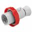 STRAIGHT PLUG HP - IP66/IP67/IP68/IP69 - 3P+E 32A 380-415V 50/60HZ - RED - 6H - SCREW WIRING thumbnail 2