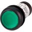 Illuminated pushbutton actuator, Flat, maintained, 1 N/O, Screw connection, LED green, green, Blank, 230 V AC, Bezel: black thumbnail 2