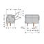 PCB terminal block finger-operated levers 2.5 mm² gray thumbnail 5