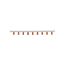 BUSBAR, low voltage, 100 A, AC 600 V, DC 1000 V, 15 x 16 x 160 mm, 9P, UL thumbnail 1