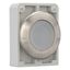 Illuminated pushbutton actuator, RMQ-Titan, flat, momentary, White, blank, Front ring stainless steel thumbnail 12