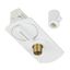 1-Circuit pendulum adapter incl. Stress relief, white thumbnail 1