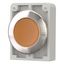 Illuminated pushbutton actuator, RMQ-Titan, flat, momentary, orange, blank, Front ring stainless steel thumbnail 3