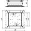 UZD 170 250-3 R Junction and branch box for screed height 115-170mm 410x367x115 thumbnail 2