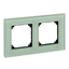 Real glass frame, 2-gang, Emerald green, M-Elegance thumbnail 4