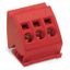 Busbar terminal block for (10 x 3) mm busbars 3-pole red thumbnail 2