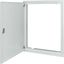 3-component flush-mounted door frame with door, rotary lever, IP54, HxW=760x400mm thumbnail 3