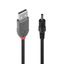 USB 2.0 Type A to 3.5mm DC Cable, 1.5m USB Type A Male to 3.5mm outer/1.35mm inner diameter DC connector thumbnail 1