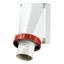 Wall mounted inlet, 63A3p9h400V, IP67 thumbnail 1