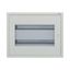 Complete flush-mounted flat distribution board with window, white, 24 SU per row, 2 rows, type C thumbnail 7