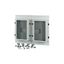 Front plate, 2xNZM4, 4p, fixed, W=800mm, IP55, grey thumbnail 5