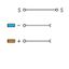 3-conductor sensor terminal block with colored conductor entries 2.5 m thumbnail 4