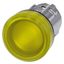 Indicator lights, 22 mm, round, metal, shiny, yellow, lens, smooth, with laser labeling,  3SU1051-6AA30-0AA0-Z Y15 thumbnail 2