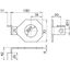 Connection bracket IF1 angled bore diameter d1 39 mm thumbnail 2