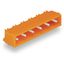 THT male header 1.2 x 1.2 mm solder pin angled orange thumbnail 1