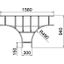 LT 630 VS A2 T piece for cable ladder with VS rung 60x300 thumbnail 2