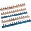 Phase busbar, 1-phase, 10qmm, angled gray, pin, 13SU thumbnail 1