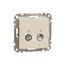 TV/R Socket intermediate 10db, Sedna, Beige thumbnail 3