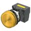 M22N Indicator, Plastic flat, Yellow, Yellow, 220/230/240 V AC, push-i A2265015D thumbnail 2