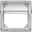 Intermediate ring with transparent hinged lid, aluminium, Aquadesign thumbnail 4