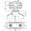 Rod holder PA f. Rd 16mm w. fixing part StSt f. tensioning strap 14x0. thumbnail 2