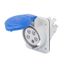 10° ANGLED FLUSH-MOUNTING SOCKET-OUTLET HP - IP44/IP54 - 3P+N+E 16A 200-250V 50/60HZ - BLUE - 9H - FAST WIRING thumbnail 2