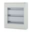 Complete surface-mounted flat distribution board with window, white, 24 SU per row, 3 rows, type C thumbnail 3