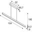 ONE LINEAR 100 24W 1250/1950lm ?90 230V 2,7/3K white thumbnail 1