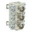 Fuse-base, LV, 63 A, AC 400 V, D02, 3P, IEC, DIN rail mount, suitable wire 1.5 - 4 mm2, 2xM5 o/p terminal, 2xM5 i/p terminal thumbnail 46