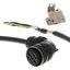 1S series servo motor power cable, 15 m, with brake, 400 V: 400 W to 3 thumbnail 2