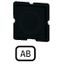 Button plate for push-button, Inscription: AB, 25 x 25 thumbnail 1